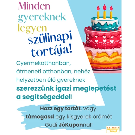 Minden gyereknek legyen szülinapi tortája!